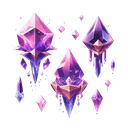 Floating crystal